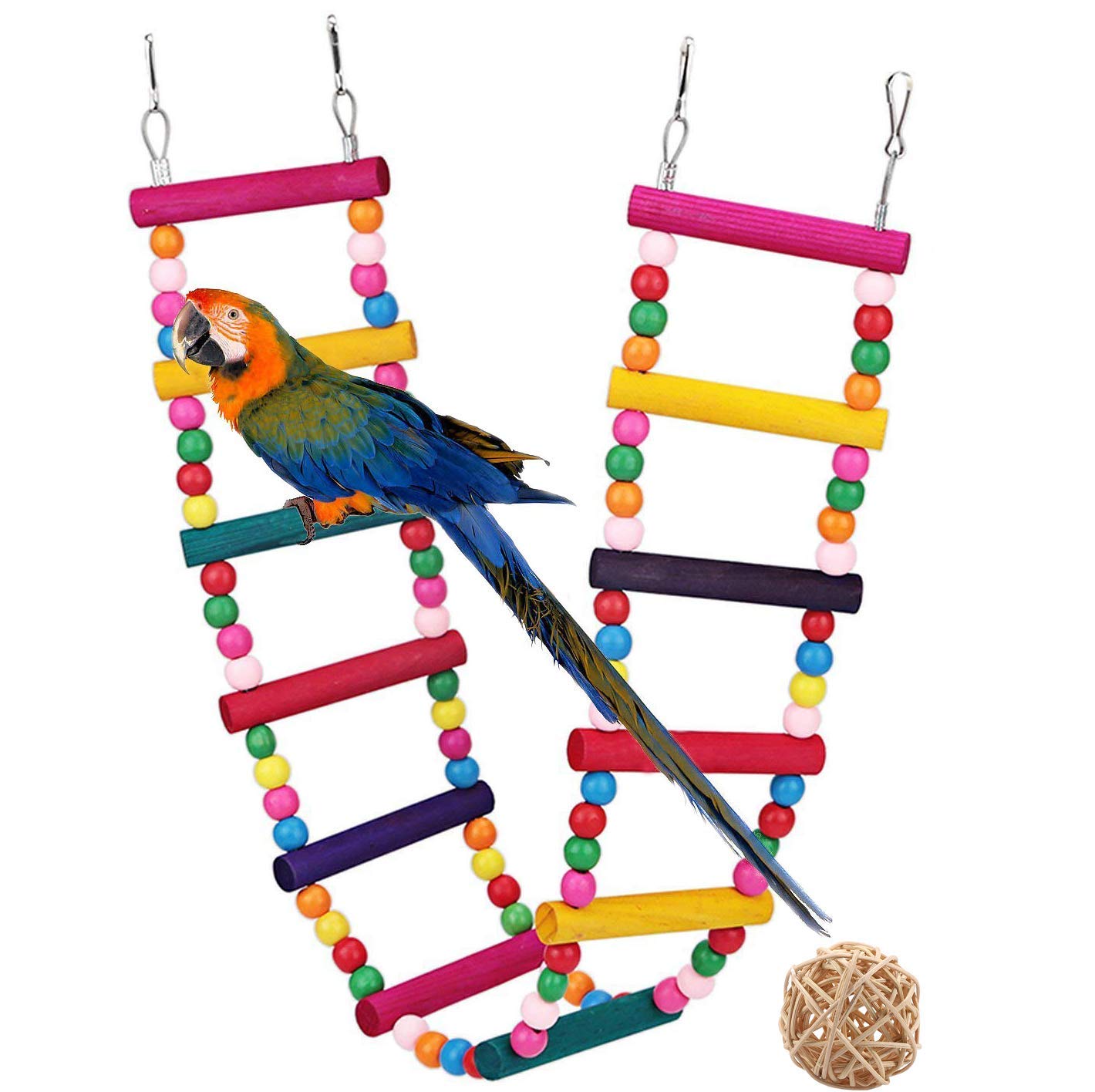 G GANEN Wood Bird Ladder