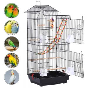 Roof Top Large Metal Finch Bird Cage